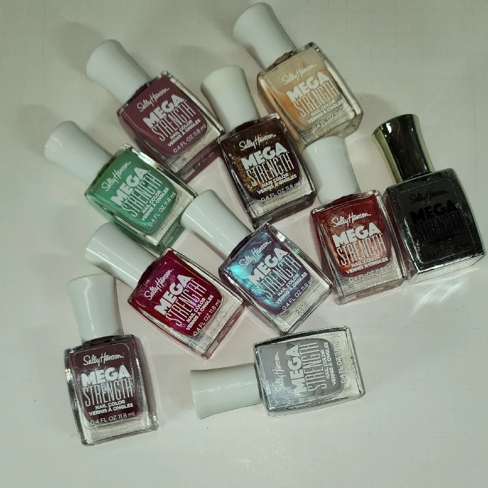 Mega Strength Nail Polish Set - Assorted Colors
